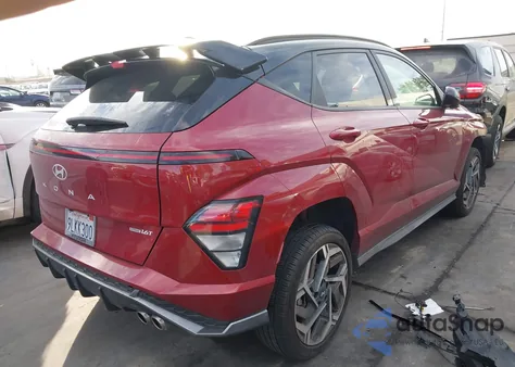 2024 Hyundai Kona N Line z USA, uszkodzony, nr VIN KM8HACA31RU118909